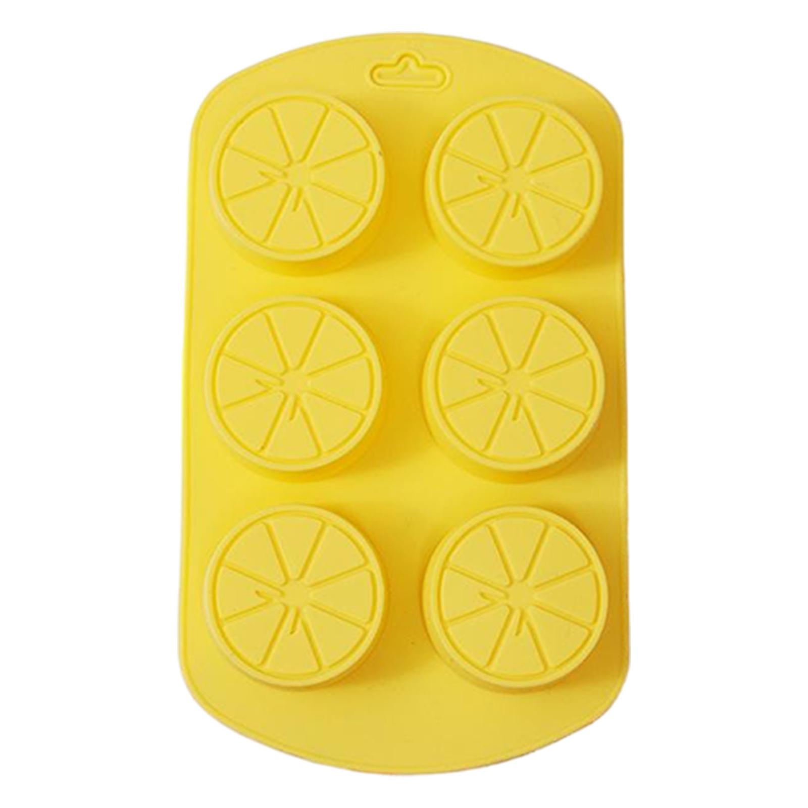 Silicone Food-grade Fruit-shaped  Mold, Baby Food Baking Tool,  Scented Candle Mold One Size жёлтый
