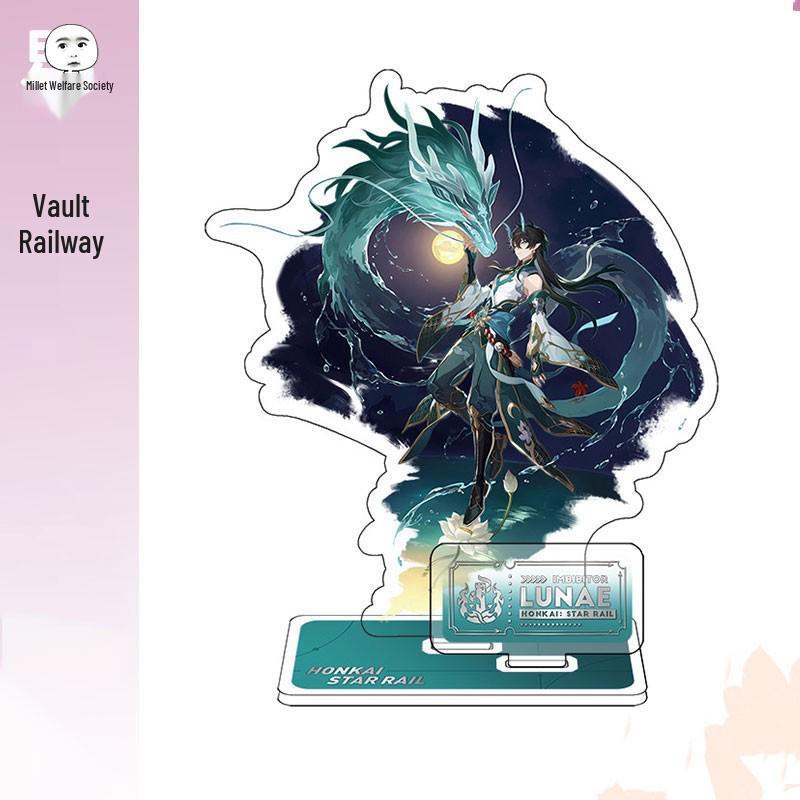 miHoYo Star Rail Firefly Dan Heng Luna Figurine Set: Acheron, Aventurine, Kafka, Silver Wolf, Jingliu, Xueyi Standees