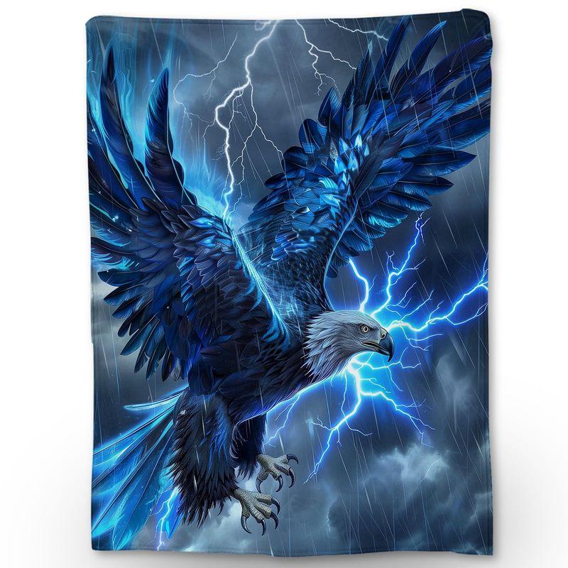 Bald Eagle Mountain Sky Tapestry, Polyester Nature Wall Hanging, Aesthetic Living Room Bedroom Home Decor, Gift