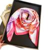 Korean Version Spring and Summer Simulation Silk Printing Silk Scarf Square Scarf High-end Shawl Sunscreen Neck Professional Scarf Headscarf Scarf