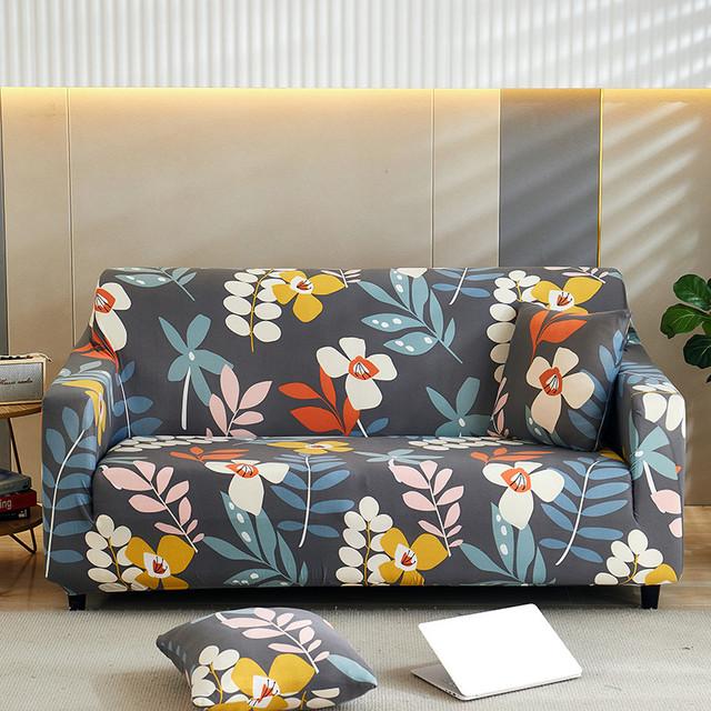 Stretch Slipcovers Latest All -Wraped Couch Cover 1 2 3 4 Seat Furniture Protector Sectional Chaise Longue Armchair Case