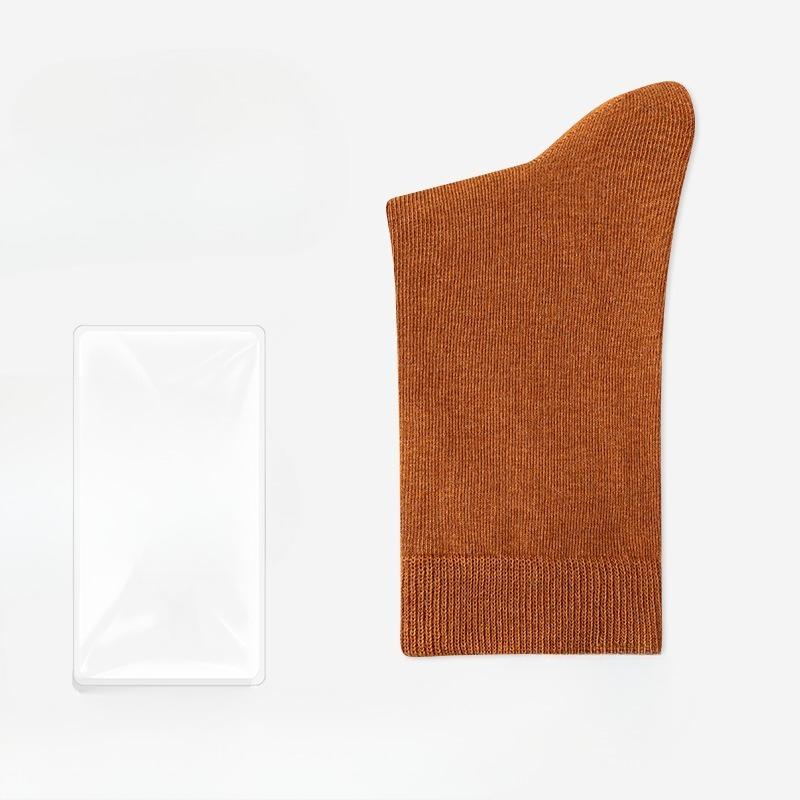 

Женские осенне-зимние повседневные носки-трубы из чистого хлопка, однотонные, бесшовные 1 pair