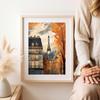Plakat Illustration Paris Herbst