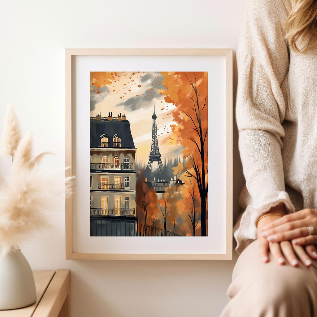 Poster Illustration Paris Autumn