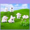 Entzückende Resin Tapfere Kleine Kuh Figur Desktop Dekoration Auto Ornament Niedlicher Cartoon Stil