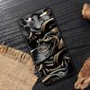 Japan Oni Samurai Yokai Mask Dragon Art Black Cover For Apple iPhone 15 13 14 12 11 Pro Max Mini XS 6 7 8 Plus Cases Soft Fundas
