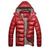 Winter Men Padded Jacket Fashion Cotton Thermal Thick Parkas Male Casual Outwear Windbreaker Hoodies Coats Warm Clothing