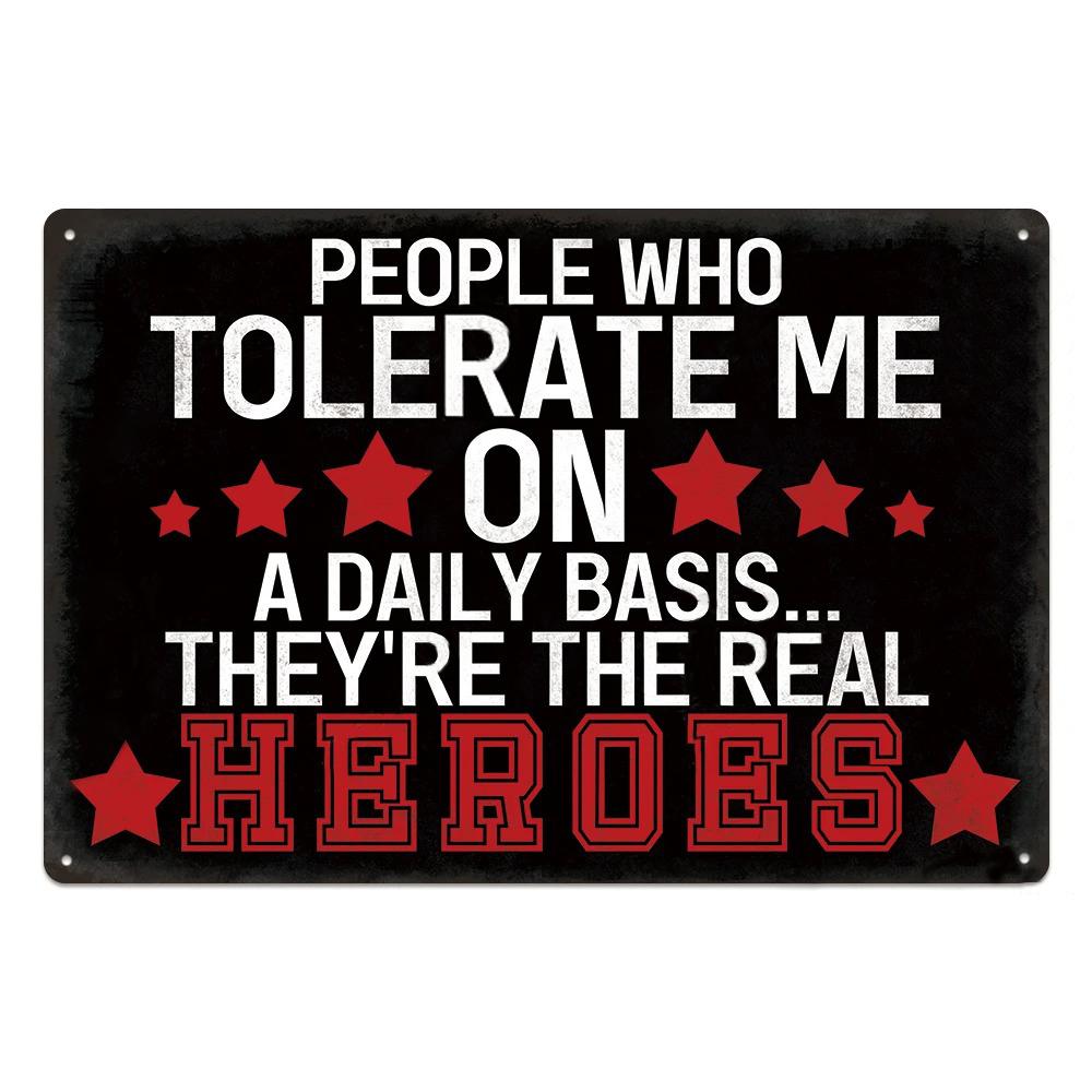 Funny Sarcastic Vintage Metal Posters Tin Signs Decor Retro Plaque Metal Plate Home Wall Art Decor for Bar