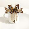 1PC High-end Butterfly Tassel Grab Clip Temperament Elegant Horizontal Clip Crab Clip Back of Head Ponytail Clip Top Clip