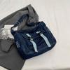 Borsa in Denim Grande Capacità Borsa a Tracolla da Donna Borsa Messenger da Studente Borsa Tote