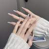 Verlaufende Bernstein-Goldfolie Abnehmbare Nagelsticker - Herbst/Winter-Kollektion