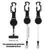 Anti-Theft Phone Tether Retractable Steel Line Cellphone Strap Universal Phone Lanyard with Locking Carabiner And Metal Tether Tab for Outdoor Hiking