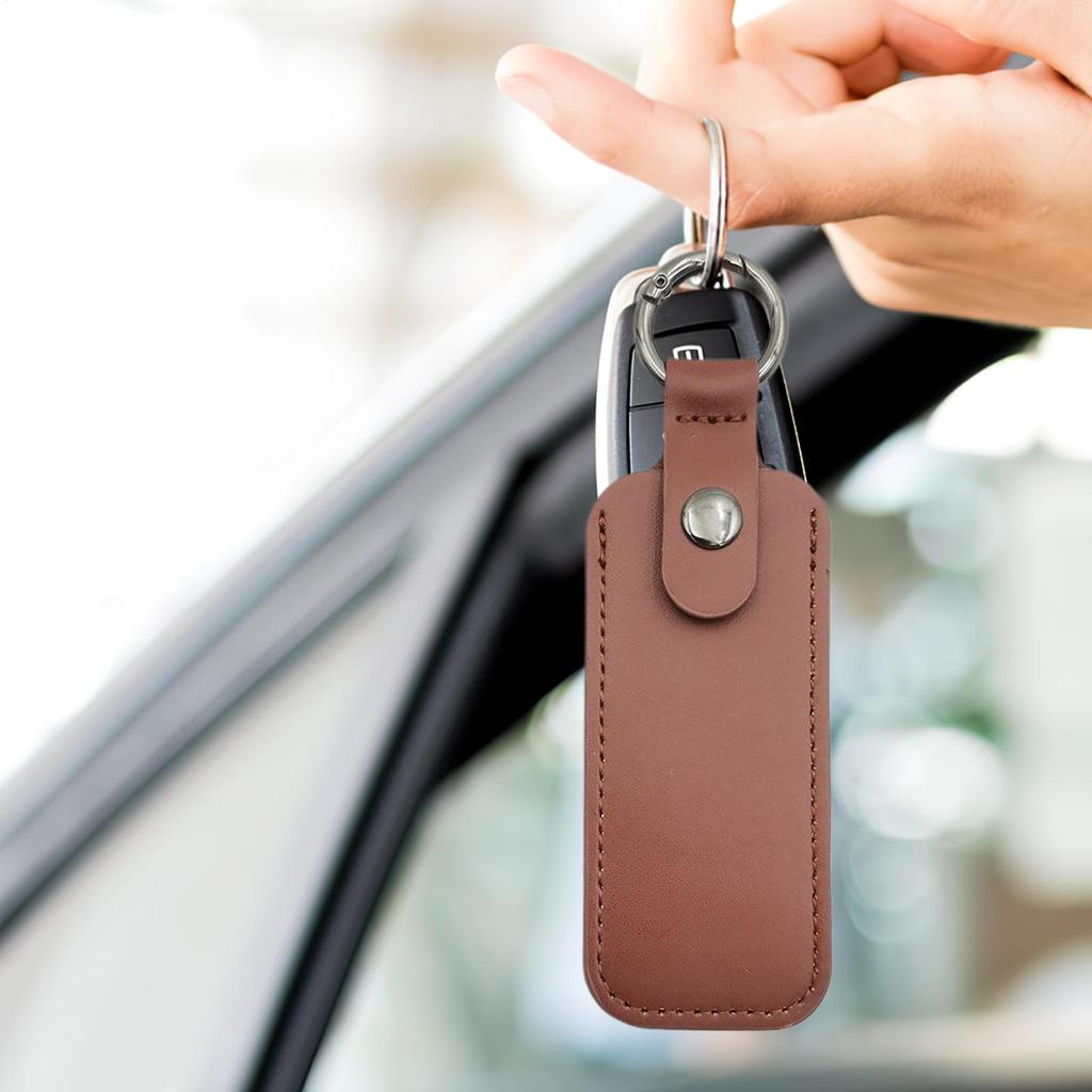 PU Leather Bag Cases for USB Flash Drive Keyring Storage Bags for U Disk Hasp Protective Cover Bag Keychain Holder