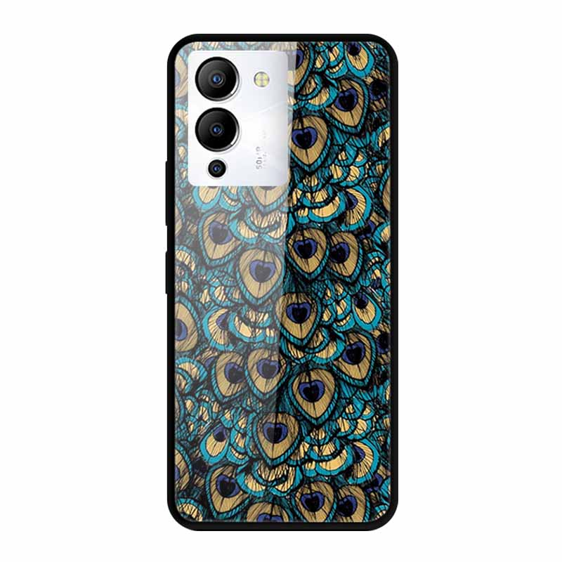 Luxury Shockproof Tempered Glass Back Cover Hard Case For Infinix Note 12 G96 Infinix Note 11pro 11s Protective Cool Phone Cover