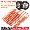 50-10 peças Rodas de Carro Pneus Correntes de Neve Antiderrapantes Nylon Inverno Correntes de Neve para Carro Exterior Pneus de Neve Emergência Correntes para Pneus Antiderrapantes