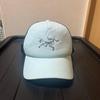 Used ARC'TERYX logo embroidery mesh cap light blue x black