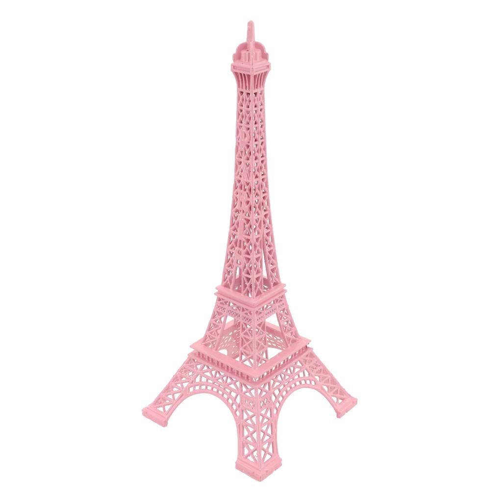 Creative Pink Eiffel Tower Model Creative Pink Eiffel Tower Model Decor Statue Eiffel Tower Figurine Office Metal Ornaments Pink