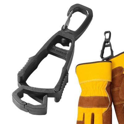 1Pcs Outdoor Glove Clip Hanger Multi-purpose Anti-drop Hook Plastic Clip Holder Protective Work Gloves Safety Clamp Camping Tool