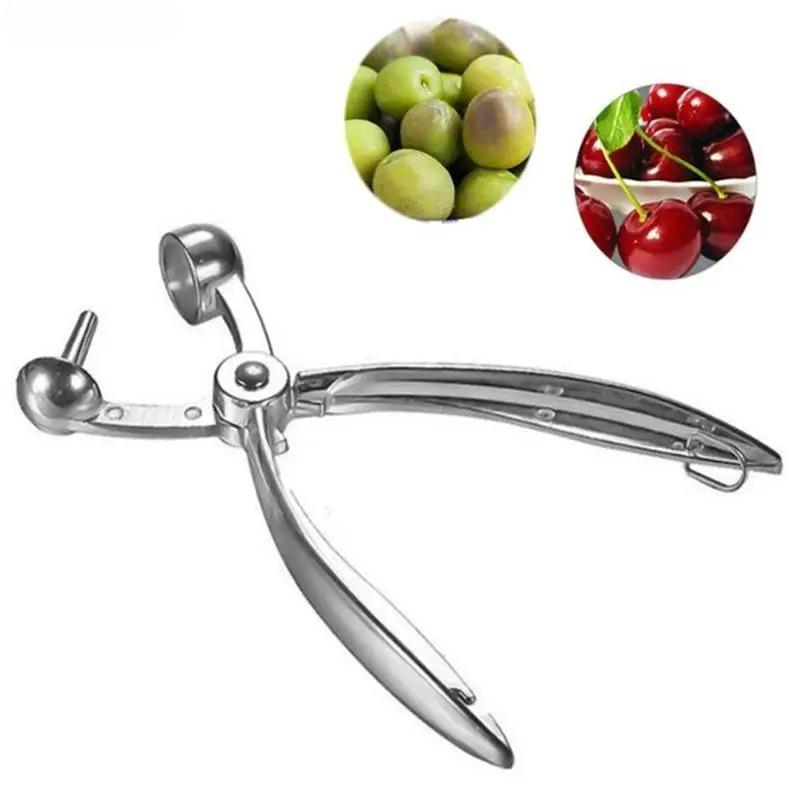 Aluminum Fruit Pit Remover New Creative Kitchen Fruit Gadgets Cherry Pit Remover Household Accessories Cherry Pit Remover Clip