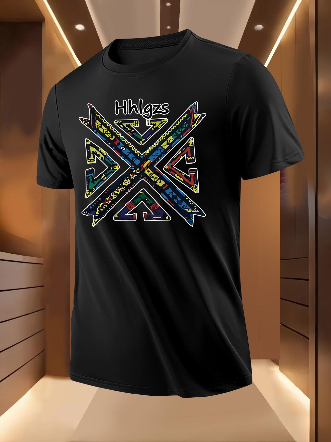 Tribal Graphic Tshirt - Lightweight Summer Tee with Bold ... XL