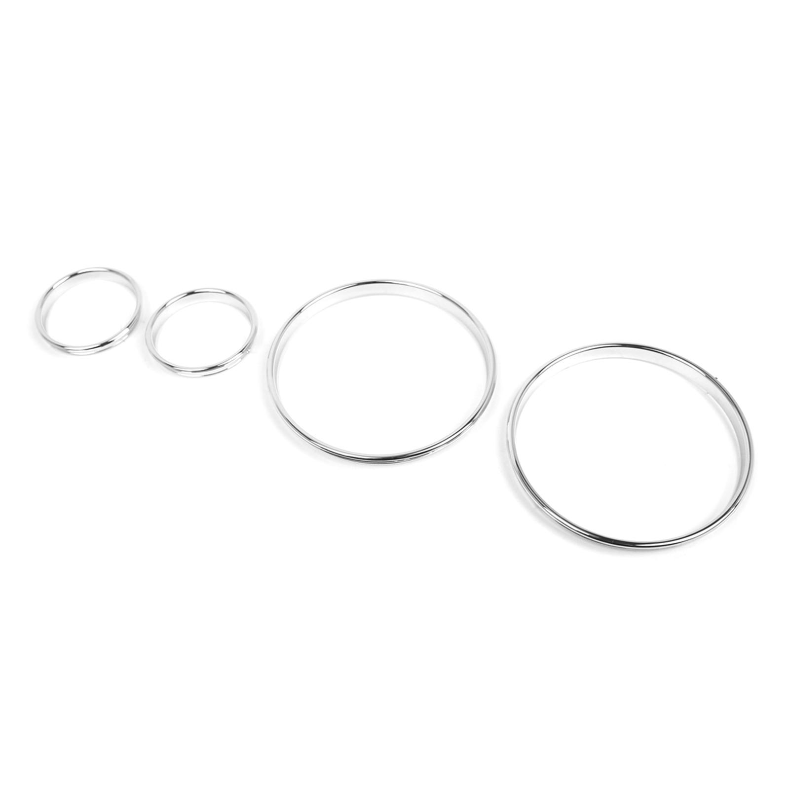 

Speedometer Gauge Dial Rings Replacement for BMW E38 E39 E53 серебряный