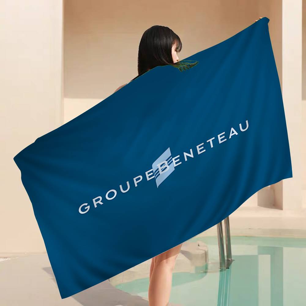 B-BENETEAU Logo Beach Towel Colorful Bath Towels For Girl Microfiber Quick Dry Custom Sand Free Beach Yoga Spa Gym Pool