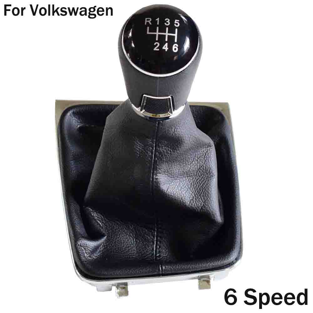 Manual 5 6 Speed Car Styling For Volkswagen VW Golf7 MK7 2013 2014 2015 2016 2017 Gear Shift Knob Shifter With Gaiter Boot