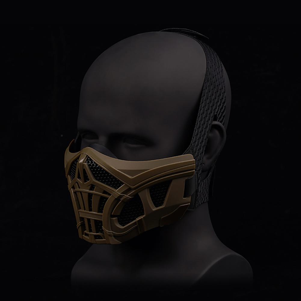 Mask Protective Mask Half Face For Paintball Cycling Motorcycle Riding Protection Face Mask Halloween Party Costume Scary Halloween Mask