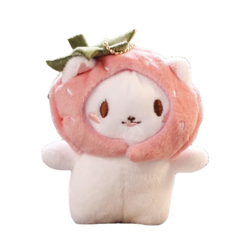 Ins Cute Cute Kitten Fish Snail Snail Snail Plush Doll Bag Hanging Keychain