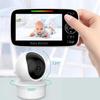 SM43C Wireless Baby Monitor with Night Vision, Lullaby, Intercom, and Temperature Detection