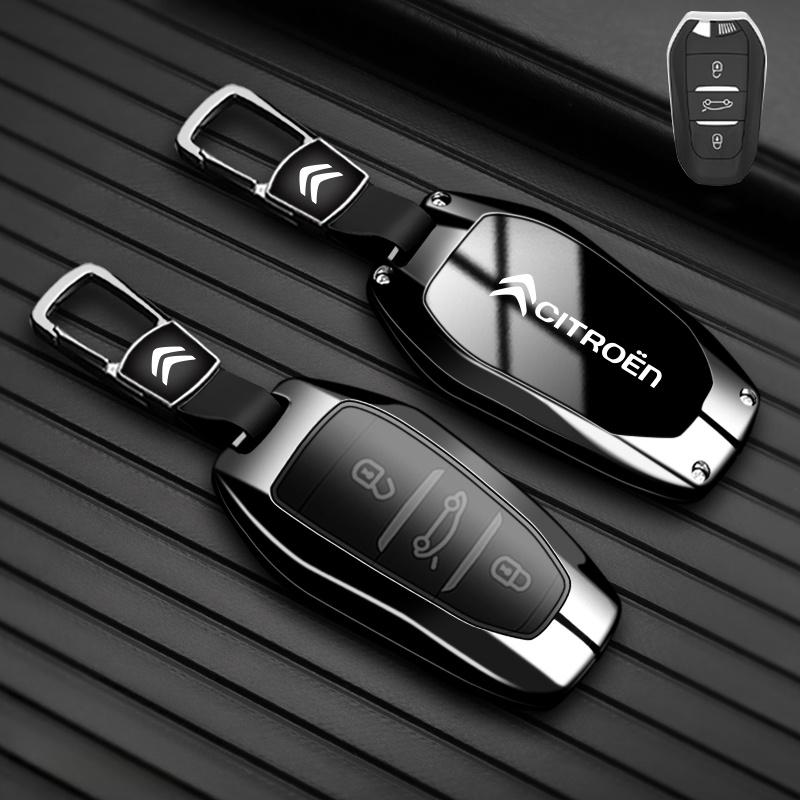 Zinklegering High-end Auto Sleutelhoesje Voor Citroen C1 C2 C3 C4 C5 C6 VTS Xsara C-Crosser Berlingo Jumpy Sleuteletui Sleutelhanger Accessoires