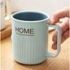 Two-color mouthwash cup household brushing cup washing cup couple simple toothbrush cup hit color ribbon handle tooth cylinder