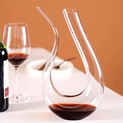 1500ML Velký karafa Ručně vyráběné křišťálové červené víno Brandy Sklenice na šampaňské Dekantér Nalévací nádoba na láhve Provzdušňovač pro rodinný bar