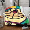 1PC Doraemon Blanket Lightweight Flannel Throw Blanket for Sofa, Bed, Travel, Camping, Livingroom, Office, Couch