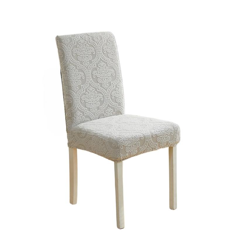 

1/2/4/6pcs Jacquard Chair Cover Stretch Anti-dirty Dining Chair Covers Universal Simple Seat Slipcover for Banquet Wedding Home 1pc