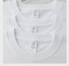 Unisex Japanese Retro Solid Color Round Neck T-Shirt, 300g Heavy Pure Cotton, Casual Short-Sleeve Design.
