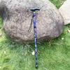 Telescopic Folding Walking Stick for Hiking - Printed Design with Straight Handle for the Elderly.