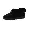 2024 Winter Women's Slip-On Bowknot Snow Boots with Velvet Lining and Soft Sole