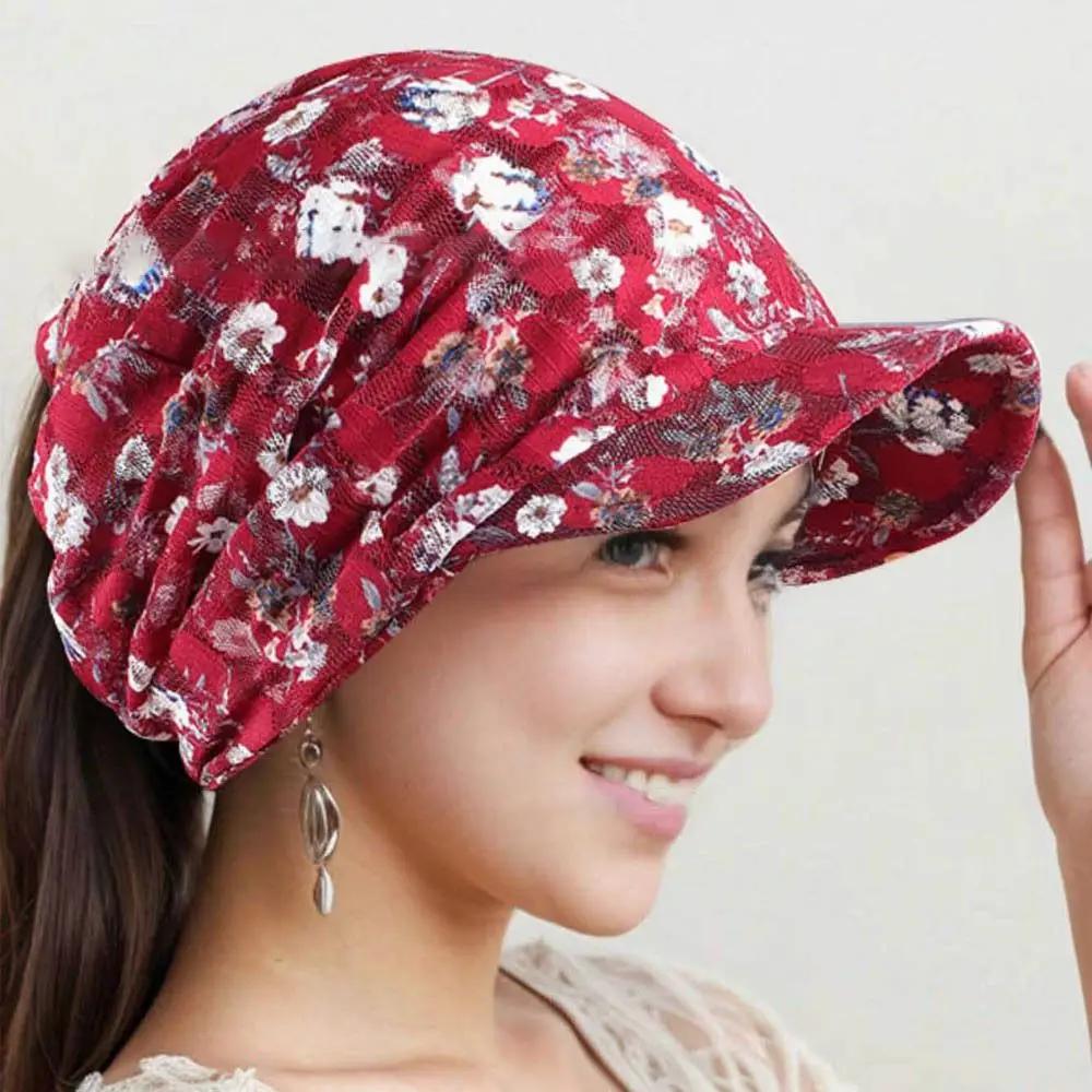Multicolor Soft Summer Lace Headscarf Headscarf Sunshade Head Wrap Turban Sunscreen Headband Hat Women's