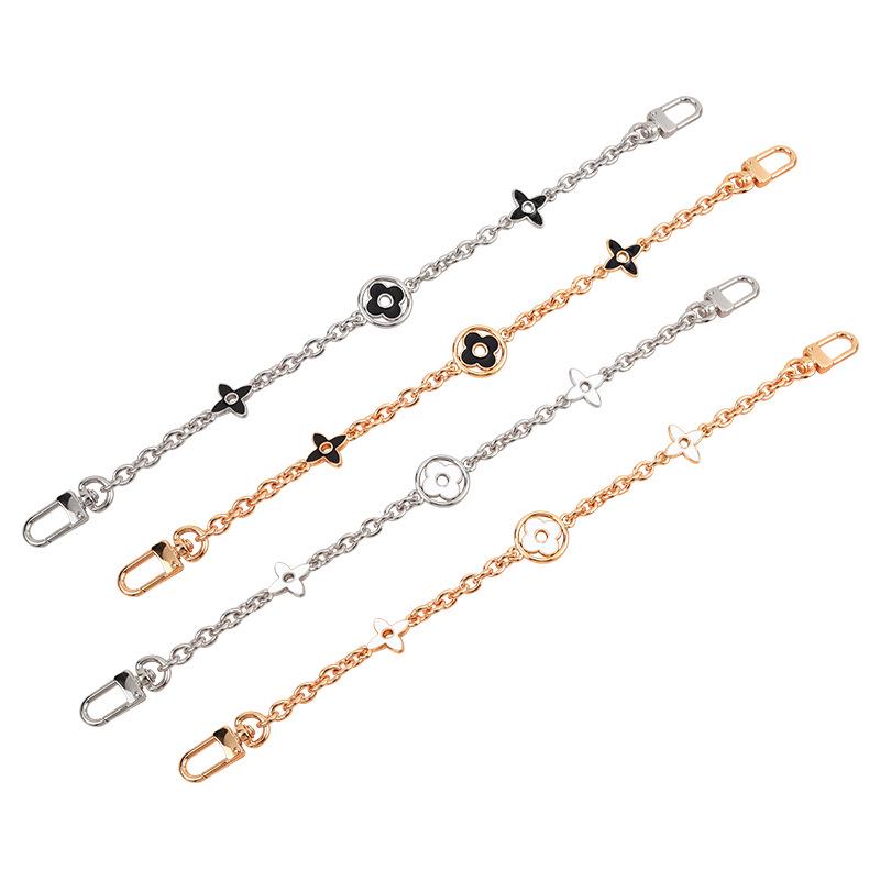 Four-Leaf Clover Luxury Decorative Bag Strap and Keychain Accessory