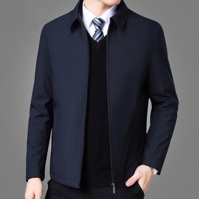 Orta Yaşlı Büyük Beden İş Ceketi Moda Üst Erkek Günlük Ceket