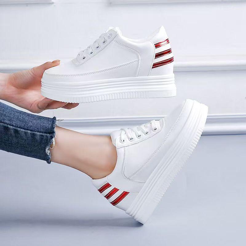 

Inner height increase women s autumn new women s shoes muffin board shoes platform casual shoes 40 красный