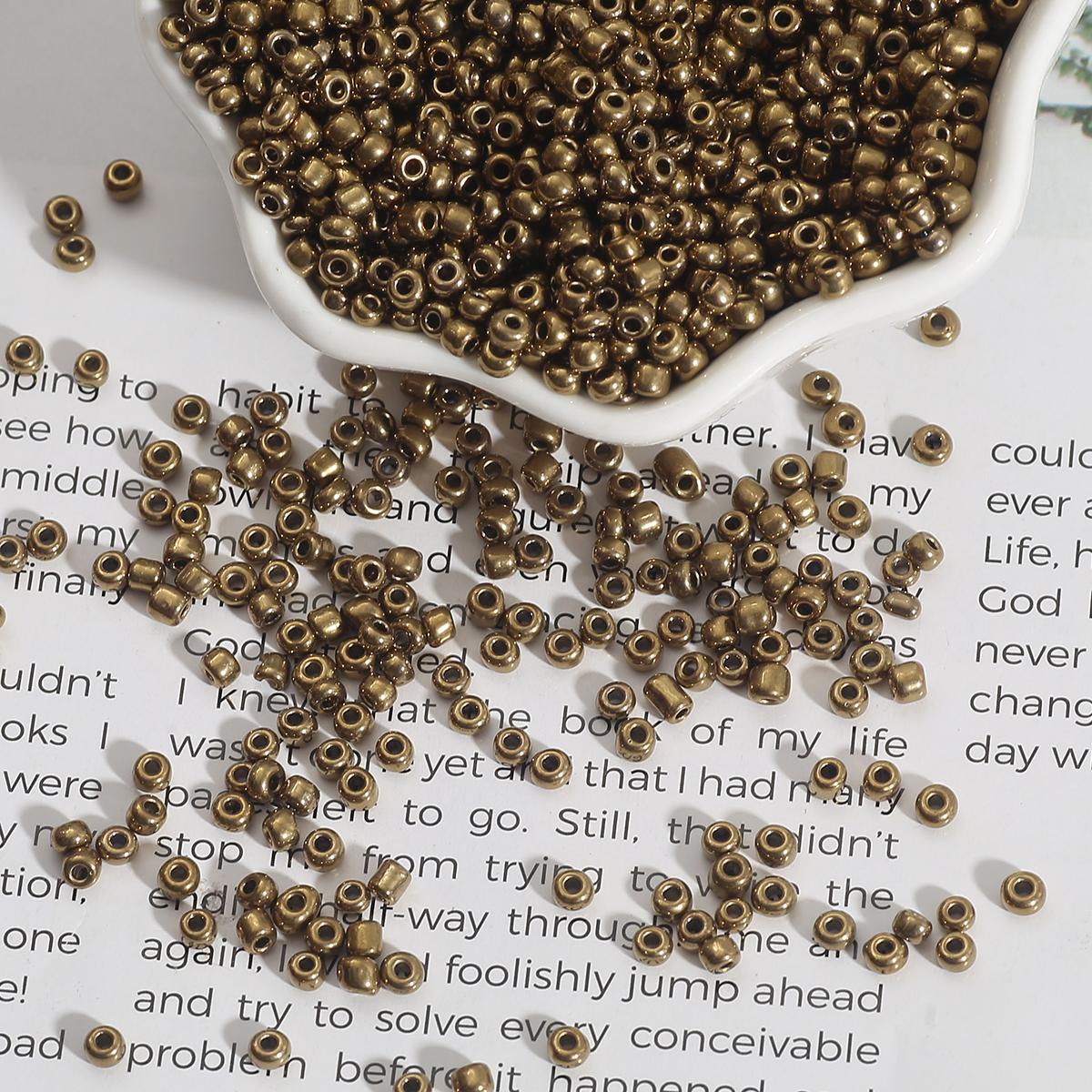 

2/3/4 мм австрийские хрустальные бусины с круглым отверстием, металлические цветные чешские стеклянные бусины для изготовления ювелирных изделий, аксессуары «сделай сам» 2mm 1000pcs