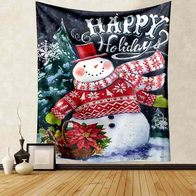 Beach Blanket Living Room Decoration Bedroom Background Cloth Santa Red Riding Hood Gnome Cute Tapestry Wall Hanging