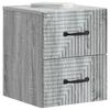Wall Mounted Nightstand 2 pcs Grey Sonoma 34.5 x 33 x 40 cm