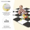 Tapis en mousse 1er age Kinderkraft LUNO - Puzzle d'eveil bébé - Jaune