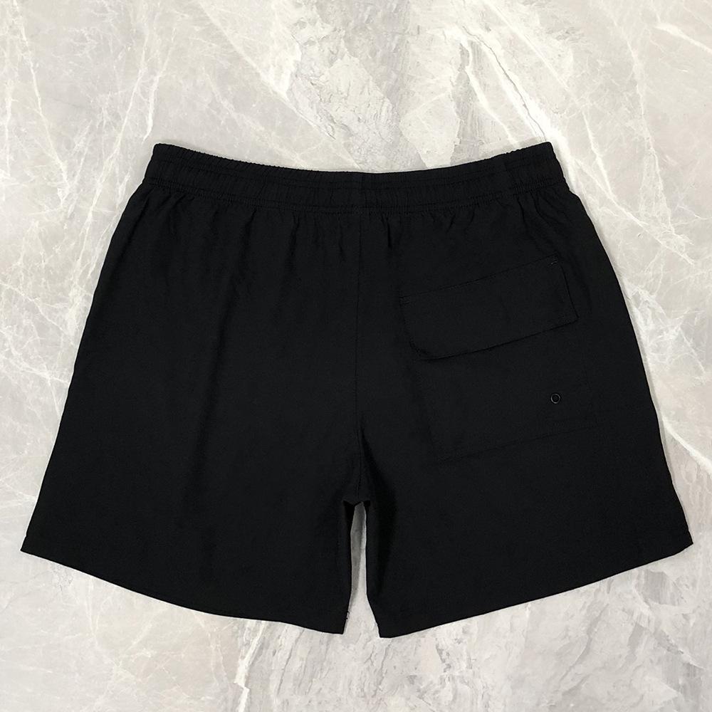 Men's Quick-Dry Stretch Casual Sport Shorts - Solid Color, Summer 2025, Four-Way Stretch, Beach-Ready, Loose Fit