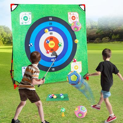 Golf Game Mat Set, Golf Digital Jiugongge Ball Target Throwing Competitive Outdoor Toy