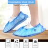 100pcs PE Disposable Household Shoe Cover Thickened Waterproof Dustproof Shoe Protector