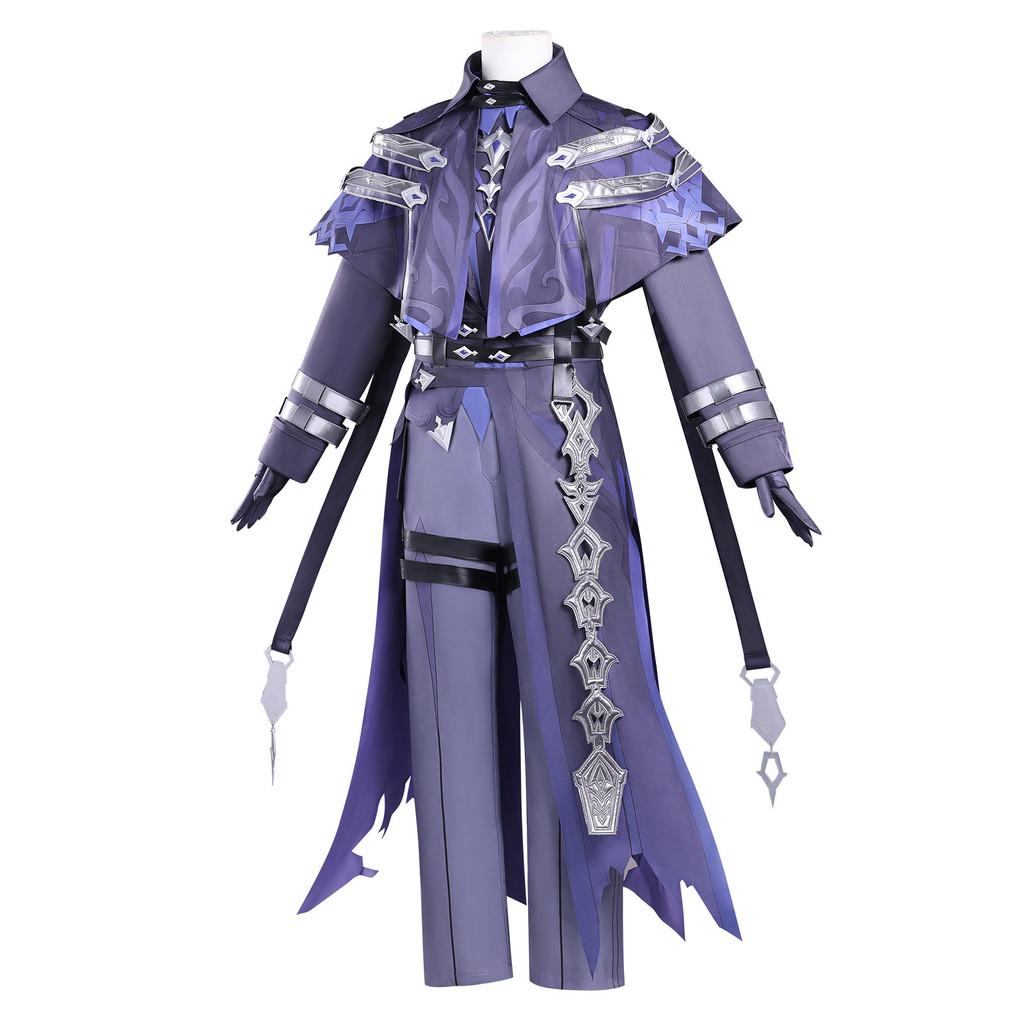 Costume Cosplay di Flins per Genshin Impact in Tessuto di Poliestere per Role Play Anime